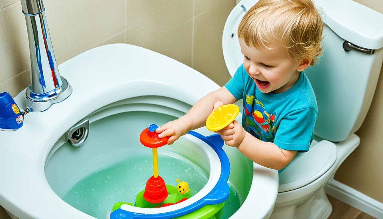 what not to do when toy stuck in toilet
